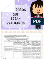 Desempeños Que Serán Evaluados