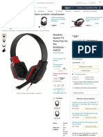 Headset Gamer P2 Preto - Vermelho Multilaser - PH073