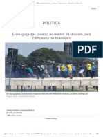 Entre golpistas presos, ao menos 74 doaram para campanha de Bolsonaro