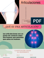 Articulaciones, Clasificación