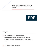 Standards of Textuality