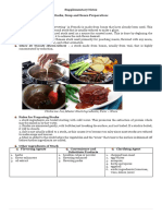 Supplementary Notes in Stocks, Soup and Sauce Preparation