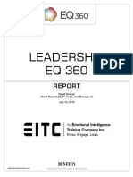 EQ 360 Client Sample Report Emotional Intelligence EQ I