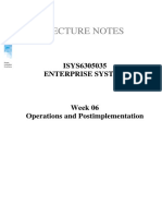 LN Week 06 Operations and PostImplementation