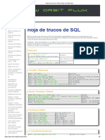 Hoja de Trucos de SQL - Flujo de Órbita Baja