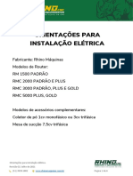 ELÉTRICA ORIENTAÇÕES DE INSTALAÇÃO Rev. 02 - Julho de 2021