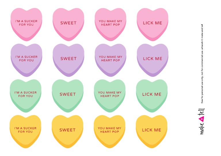 Valentine Lollipopholders Printable | PDF