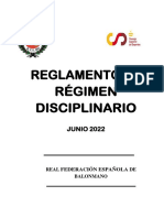 Reglamento de Régimen Disciplinario RFEBM