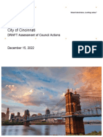 City of Cincinnati Assessment of Council Actions - Draft Report
