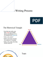 The Writing Process: Understanding the Rhetorical Triangle and Key Essay Types