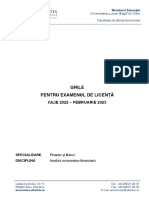 ANALIZA ECONOMICO FINANCIARA Teste Grila