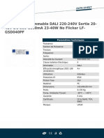 Driver LIFUD Dimmable DALI 220-240V Sortie 20-42V DC 550-1050ma 23-40W No Flicker LF-GSD040PF