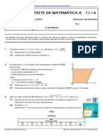 Mini Teste de Matemática A 11.º 6: 3.º Período 04/05/2022 Duração: 60 Minutos Nome: N.º: Classificação: O Professor