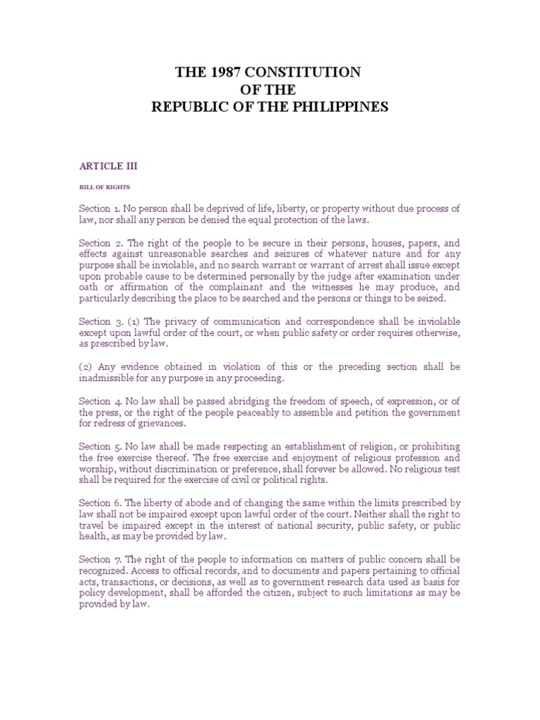 Article 3 Bill of Rights | PDF | Search And Seizure | Criminal Justice