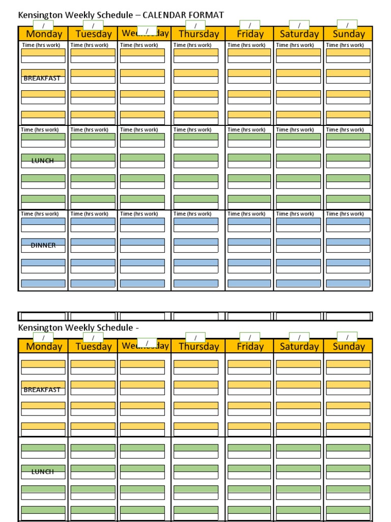 Scheduling Form | PDF