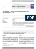 Early Mobilisation in Intensive Care During Renal Replacement Therapy