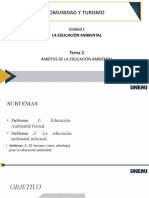 Semana 3 - Unidad 1 - ÁMBITOS DE LA EDUCACIÓN AMBIENTAL