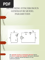 Measuring Synchronous Generator Model Parameters