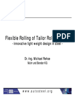 Flexible Rolling of Tailor Rolled Blanks - Innovative Light Weight Design in Steel