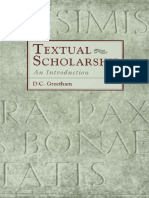 Greetham, D. Textual Scholarship. An Introduction