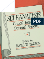Baron James W. Barron Self Analysis - Critical Inquiries, Personal Visions Routledge (1993)