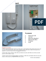 Videx 3011 Smart Interfonska Slusalica - Sema Prikljucaka 1