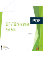 BUT MT2E 1ère Année: Port-Folio: Semestre 1