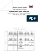 Final Draft Teaching Timetable For First Semester Shar Jan 16, 2023