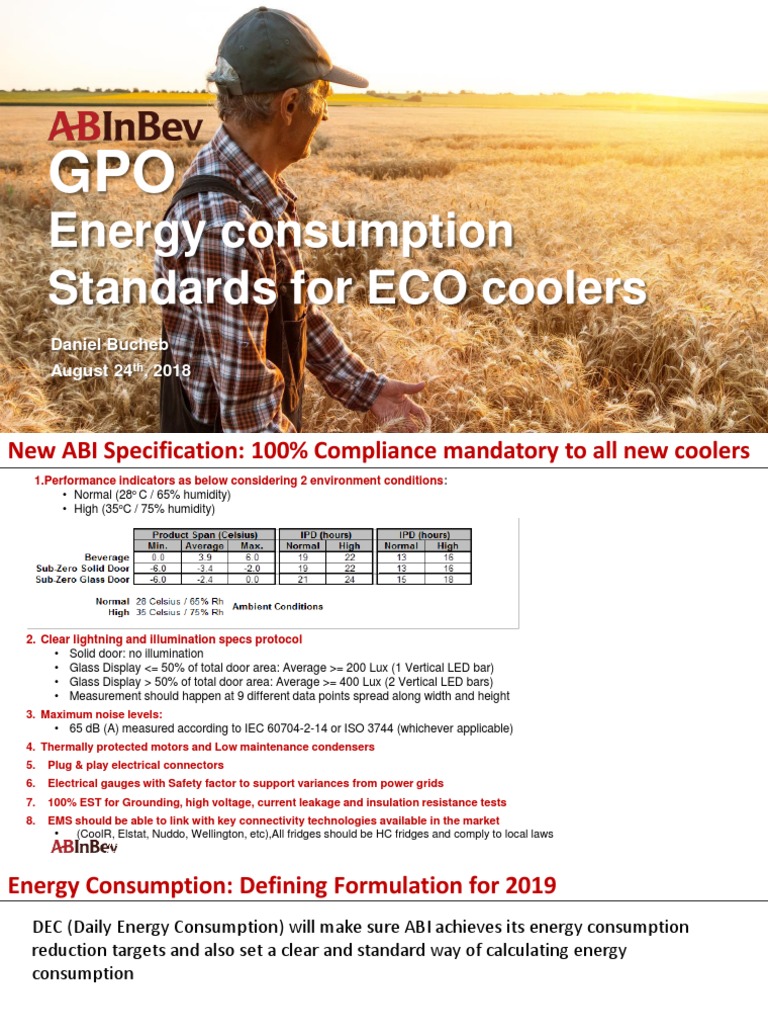 Energy Consumption Standards Calculation Method PDF Refrigerator