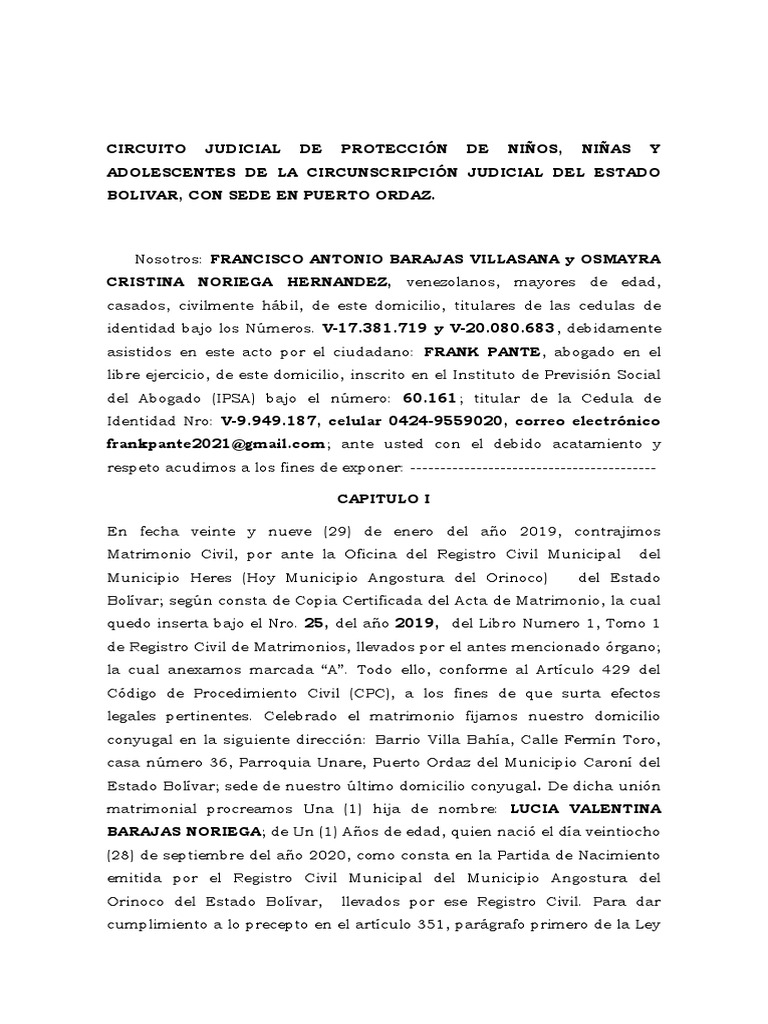 Divorcio Por Desafecto Menores Frank | Descargar gratis PDF | Divorcio