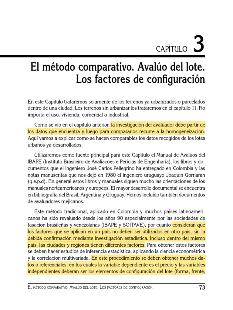 Cap. 3 - Metodo - Comparativo | PDF | Oferta y demanda | Precios