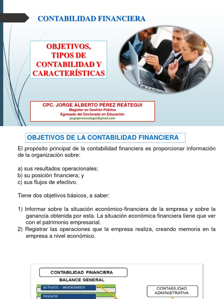 Objetivos de la Contabilidad Financiera | PDF | Contabilidad ...