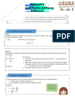 Matematika Mengubah Pecahan, Persen Ke Desimal