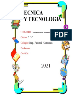 Tecnica Y Tecnologia: Nombre: Curso: Colegio: Profesora: Gestión