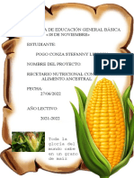 Importancia del maíz como alimento ancestral