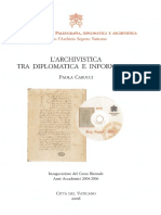 Carucci Archivística Diplomática Informática