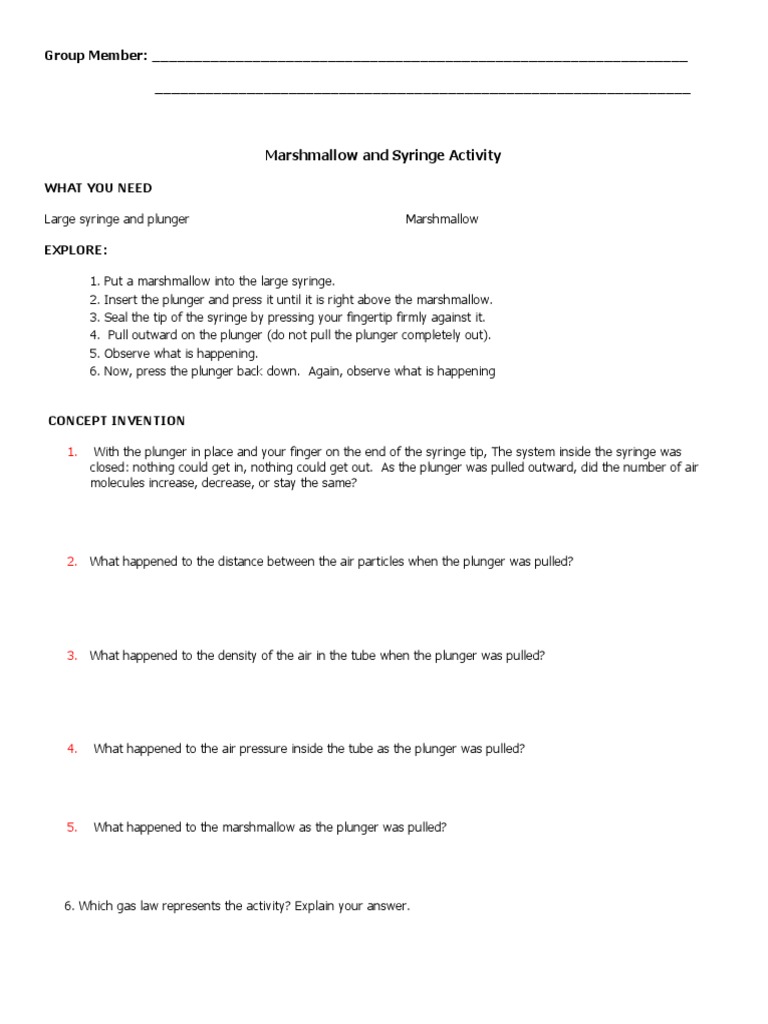 Gas Laws Experiment PDF Candle Gases