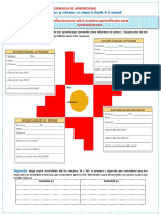 Miércoles 14, FICHA Reflexionamos Sobre Nuestros Aprendizajes para Autoevaluarnos.