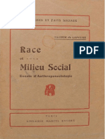 Race Et Milieu Social. Essais Dantroposociologie (Vacher de Lapouge, Georges) (Z-lib.org)