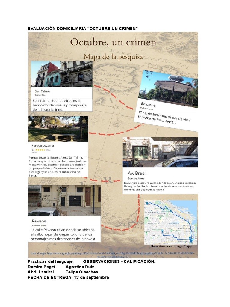 Octubre Un Crimen Libro | PDF