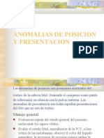 Anomalias de Posicion y Presentacion