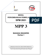 2021 Terengganu - MPP3 Bahasa - Inggeris K1-2
