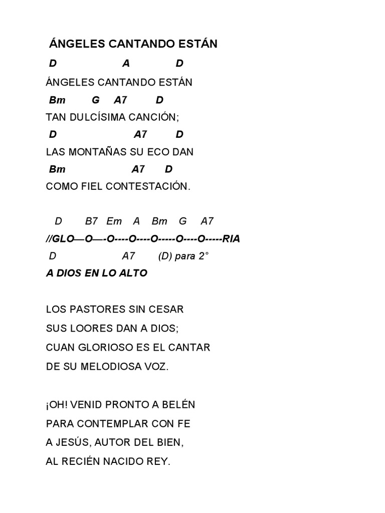 Ángeles Cantando Están | PDF