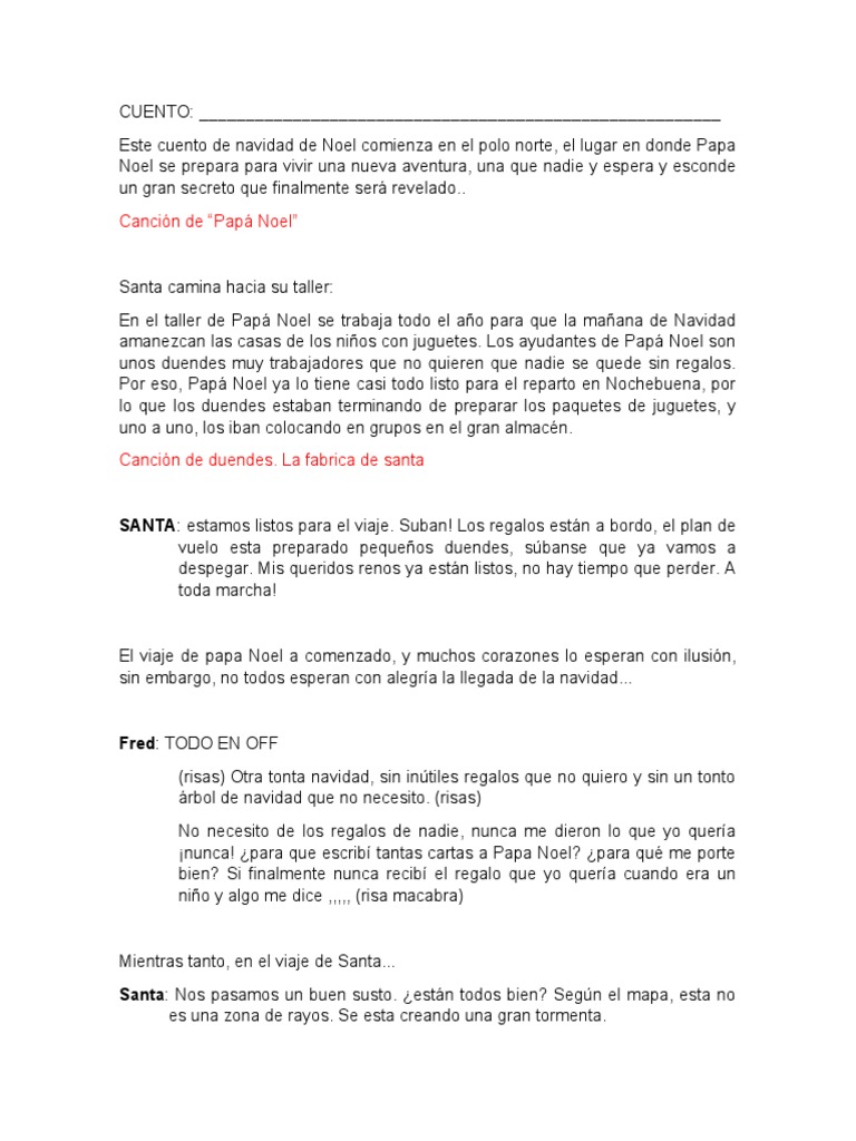 La Navidad de Papá Noel y Rodolfo | PDF | Papá Noel | Navidad