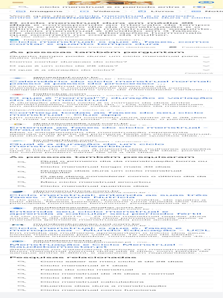 Ciclo Menstrual e o Periodo Entre 2 Menstruacoes Quantos Dias Dura o