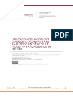 Utilización Del Modelo de Diagnóstico Canvas en El Análisis de Un Caso de La Industria Farmacéutica en México