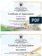 DepEd Catanduanes Certificate Recognition