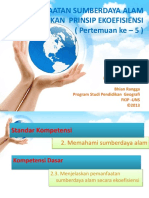 Pemanfaatan Sda Prinsip Ekoefisiensi