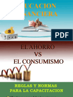 Diapositivas El Ahorro Vs El Consumismo
