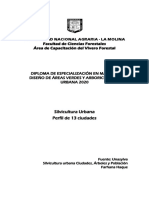 Silvicultura Urbana Perfil de 13 Ciudades